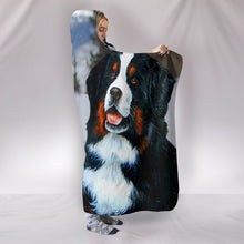 Load image into Gallery viewer, Amazing Bernese Mountain Dog Print Hooded Blanket-Free Shipping