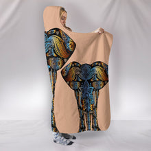 Load image into Gallery viewer, Amazing Elephant Art Print Hooded Blanket-Free Shipping