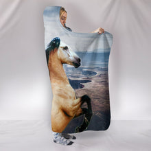 Load image into Gallery viewer, Andalusian Horse Print Hooded Blanket-Free Shipping