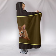 Load image into Gallery viewer, Abyssinian cat Print Hooded Blanket-Free Shipping