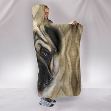 Load image into Gallery viewer, Amazing Pug Dog Print Hooded Blanket-Free Shipping