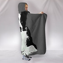 Load image into Gallery viewer, Amazing Border Collie Dog Print Hooded Blanket-Free Shipping