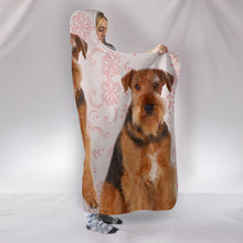 Load image into Gallery viewer, Amazing Airedale Terrier Dog Print Hooded Blanket-Free Shipping