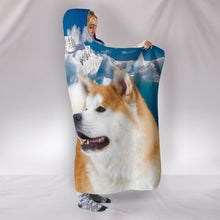 Load image into Gallery viewer, Akita Inu Print Hooded Blanket-Free Shipping