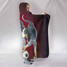 Load image into Gallery viewer, Bluetick Coonhound Dog Print Hooded Blanket-Free Shipping