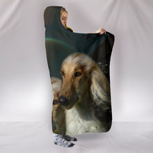 Load image into Gallery viewer, Afghan Hound Dog Print Hooded Blanket-Free Shipping