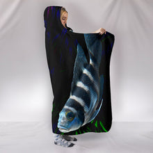 Load image into Gallery viewer, African Cichlid Fish Print Hooded Blanket-Free Shipping