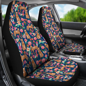 Australian Cattle Dog Floral Print Car Seat Covers-Free Shippingd