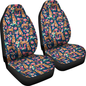 Australian Cattle Dog Floral Print Car Seat Covers-Free Shippingd