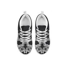 Load image into Gallery viewer, Black&amp;White French Bulldog Print Running Shoes For Women-Free Shipping-For 24 Hours Only