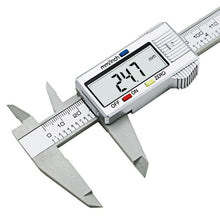 Load image into Gallery viewer, 1 PC New 0-150mm 6inch LCD Digital Electronic Carbon Fiber Vernier Caliper Gauge Micrometer Measuring Tool VEP33