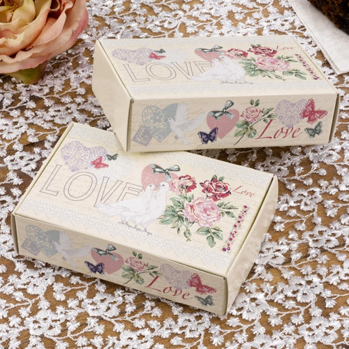 'With Love' Vintage Style Cake Boxes